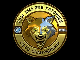 Gold ESL Wolf (Foil) | Katowice 2014